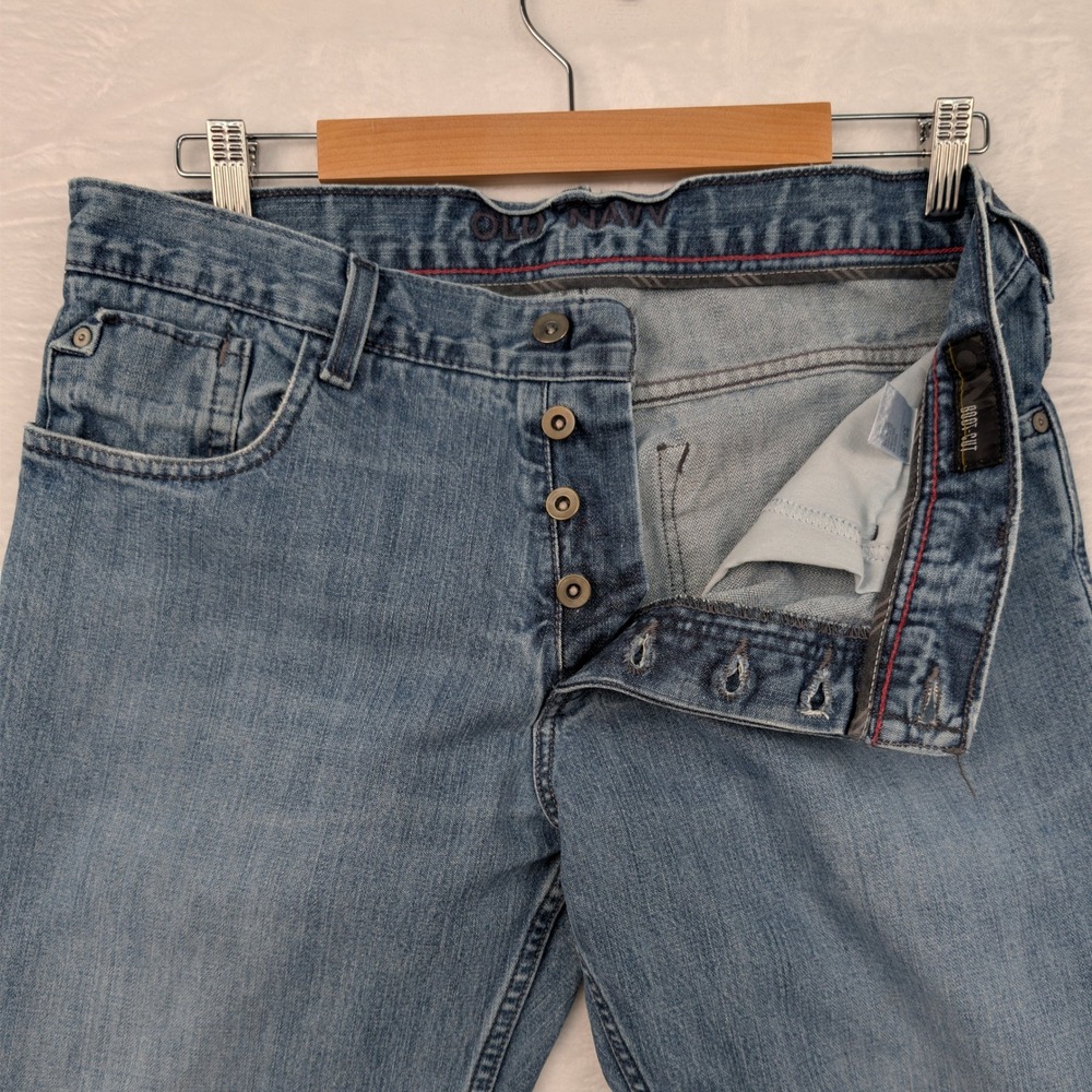 VTG Old Navy Jeans Mens 35x30 Blue Bootcut Button Fly Denim Relaxed Cowboy Y2K